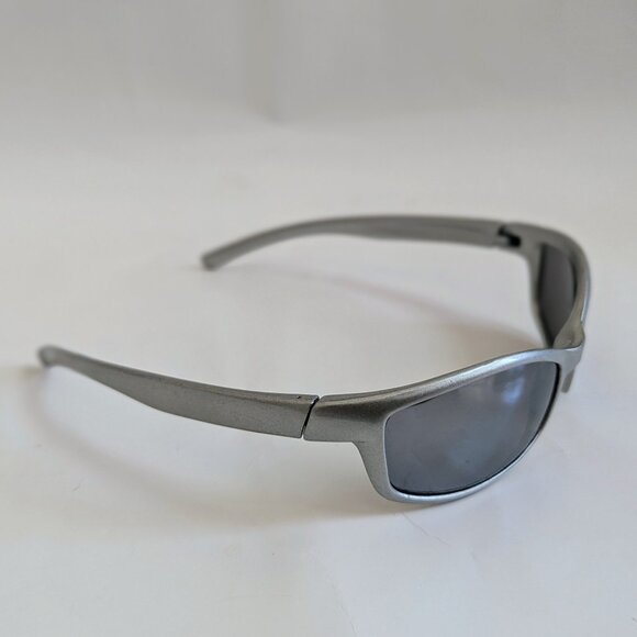 NWT Vintage 90's Sun Wrap PC Rectangle Sport Sunglasses (S. Silver) - Picture 2 of 5